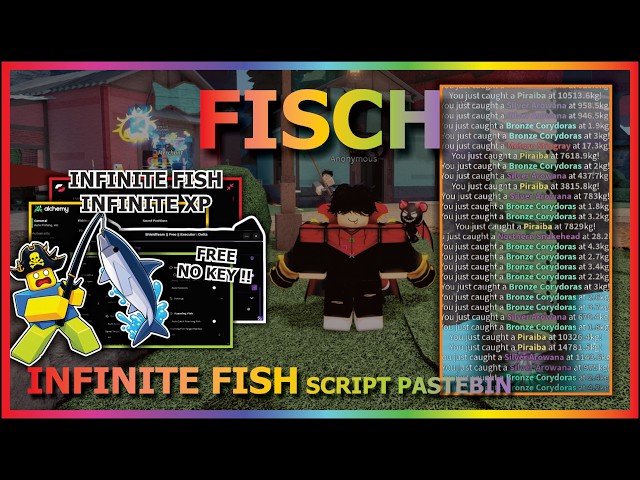FISCH Script Pastebin 2026 INFINITE FISH, INSTANT CATCH, PERFECT CATCH, INF XP, UNDETECTED (NO KEY)🐟
