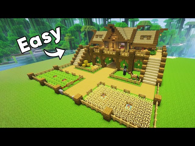 Starter Farm House #minecraft #minecrafttutorial