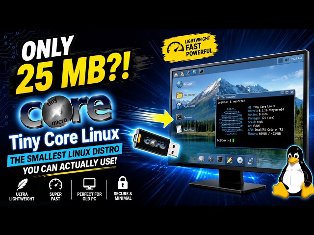 The Smallest Linux Distro You Can Actually Use! | Tiny Core Linux Review 2026