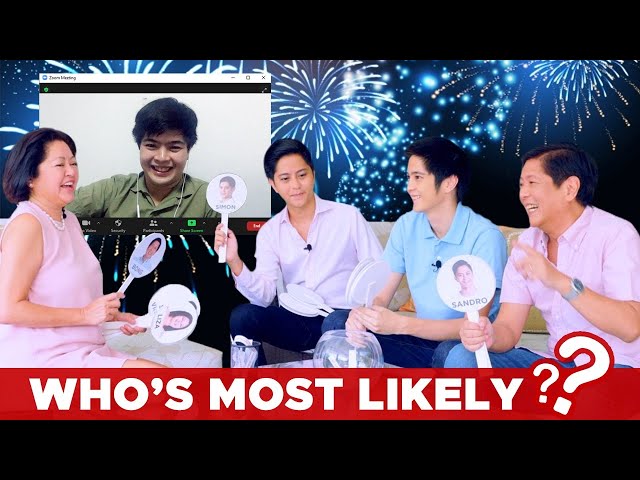 BBM VLOG #141: Who's Most Likely - Part 2 | Bongbong Marcos