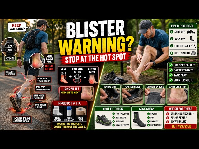 Walking Blisters? Stop at the Hot Spot, Not the Blister