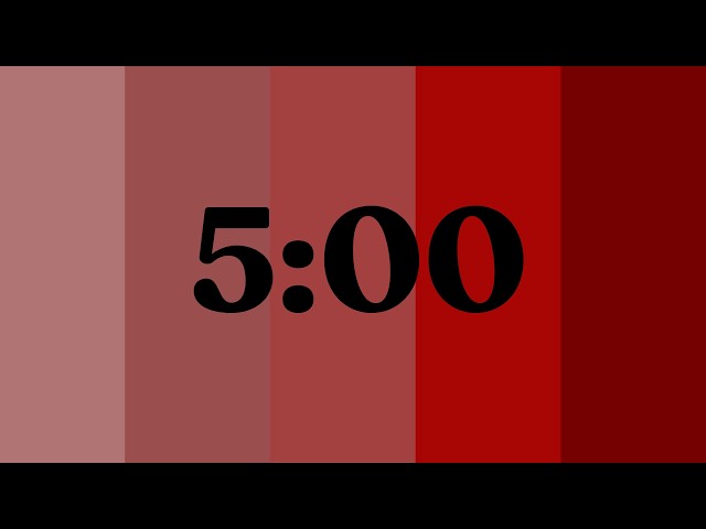 5 Minute Aesthetic Shades Of Red Timer | Calming Music| Deep Focus