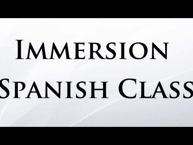 Basic Spanish Immersion class for beginners - Lesson 1 - Language Hub