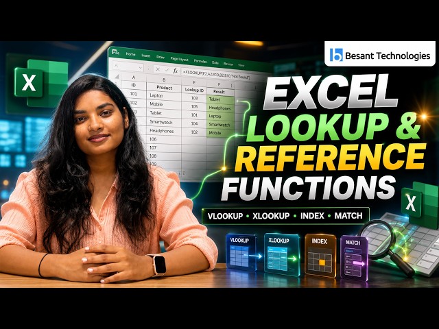Excel Lookup & Reference Functions | VLOOKUP, XLOOKUP, INDEX MATCH & More