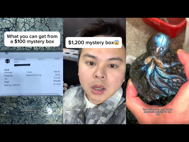 Pack crystals for $2,400 mystery box