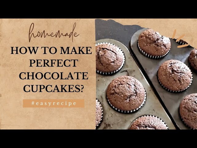 Easy Chocolate Cupcake Recipe | Super Moist Double Chocolate Cupcakes #bakingtutorial #easyrecipe