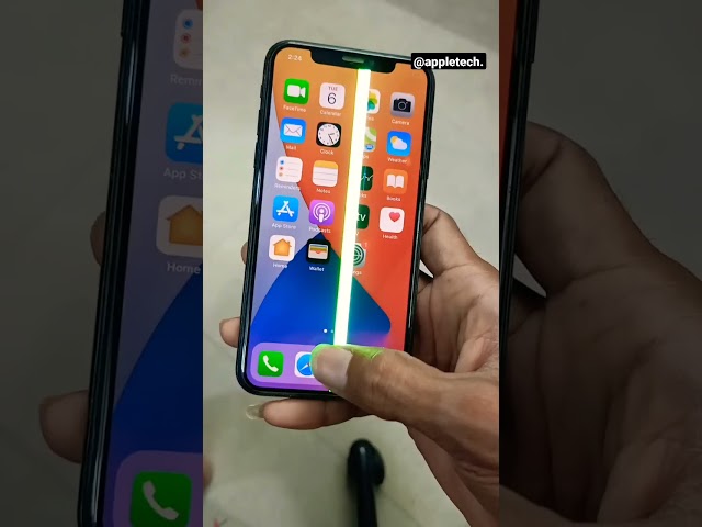 How do I fix the green line on my iPhone #shorts #shorts #iphone