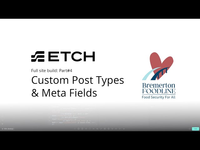 EtchWP Site Build Part 4: Custom Post Types & Meta Fields