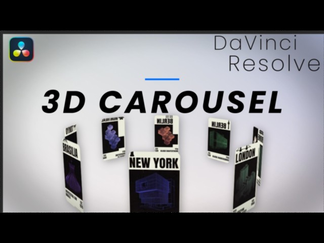 How to create an EPIC 3D Carousel In DaVInci Resolve in no time.
