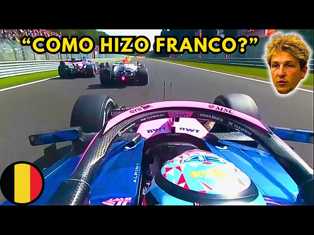 El Increíble Doble Adelantamiento de FRANCO COLAPINTO Desde Todos Los Ángulos  | Bélgica SPA F1 2026