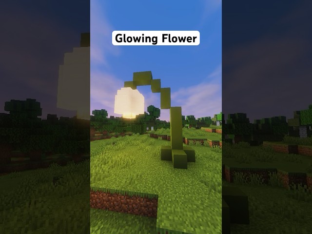 Glowing Flower Minecraft Tutorial #shorts