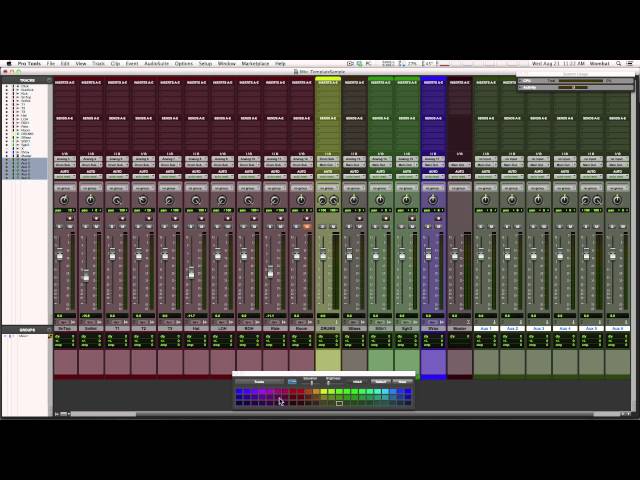 Tracking Template creation and use in Pro Tools
