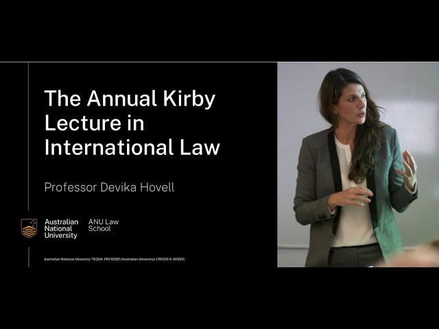 The Annual Kirby Lecture in International Law: Disarmament and World Order
