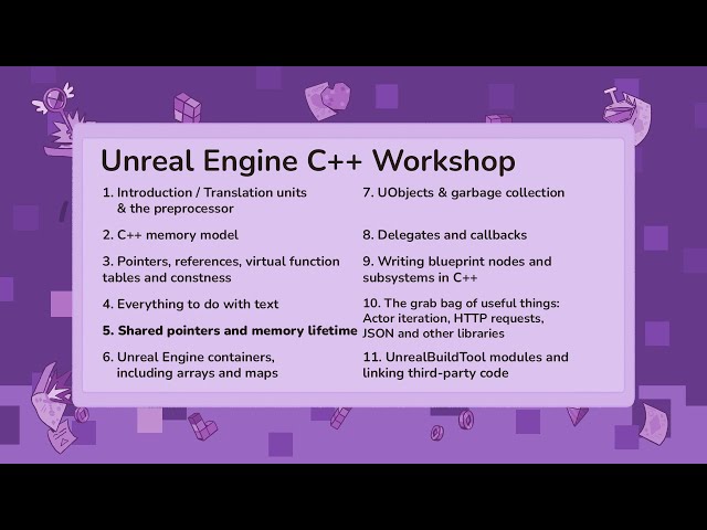 5. Shared pointers and memory lifetime