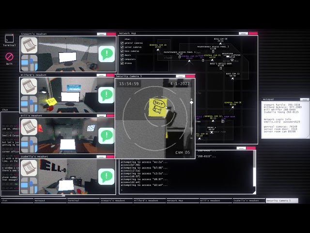 IO Interloper - Hack Into Phones, Computers, Cameras, Doors & Drones in this Corporate Espionage Sim