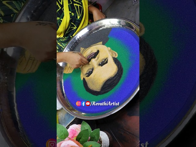 full video link 🖇️👆🏻#ysr #ysrcp #ysrajasekharreddy #floatingart #rangolionwater #revathiartist