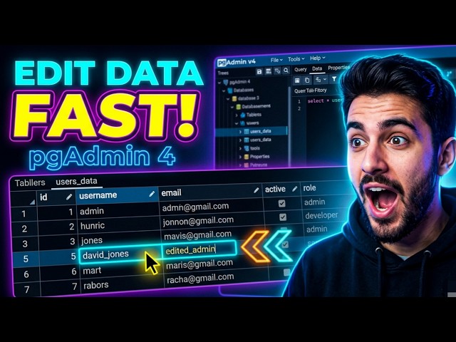 How to Edit Table Data in PgAdmin 4 (2026)