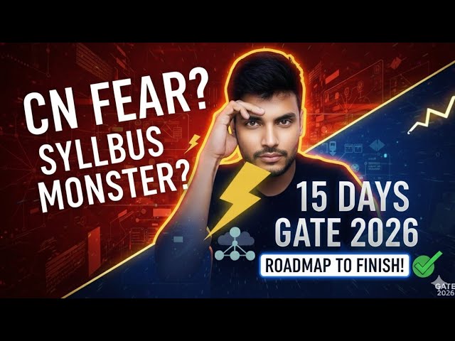 How to complete Computer Network 15 Days Roadmap 🔥✅| GATE 2026