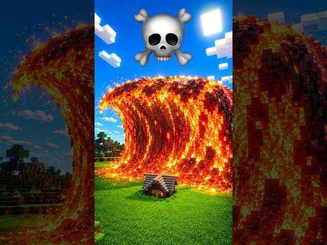 TSUNAMI House Build Tutorial In Minecraft — JJ VS MIKEY Challenge — Maizen Parody
