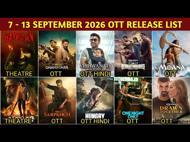 This Week 7 - 13 September OTT Release Movies & Web Series Update | Vishwanath and Sons OTT Netflix