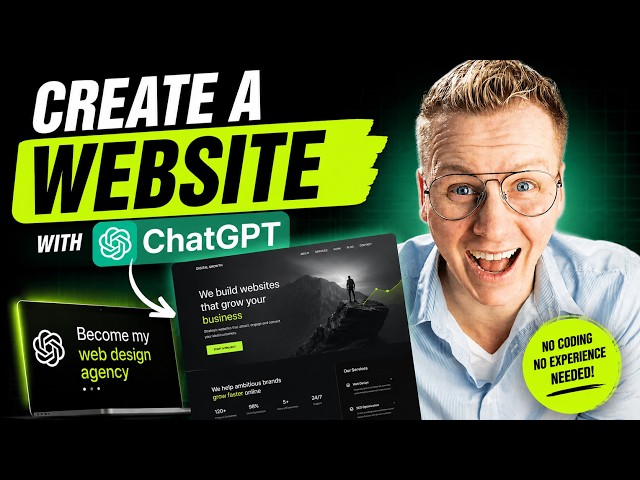 Build a Professional Website with ChatGPT (Complete Tutorial) ⭐⭐⭐⭐⭐