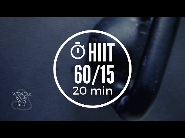 Interval Timer With Music | 60 sec rounds 15 seconds rest - 5 Beeps | Mix 100