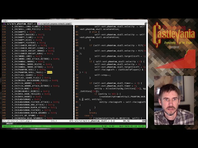 Decompiling Castlevania: Symphony of the Night - 2026.01.14