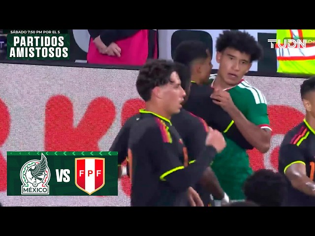 IT'S A BRAWL! Mexico vs Peru | Friendly - Friendly | TUDN