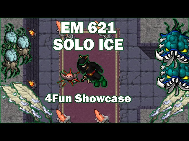 EM 621 Hunt SOLO ICE LIBRARY [4fun showcase] - Tibia Monk Hunt [15.25]