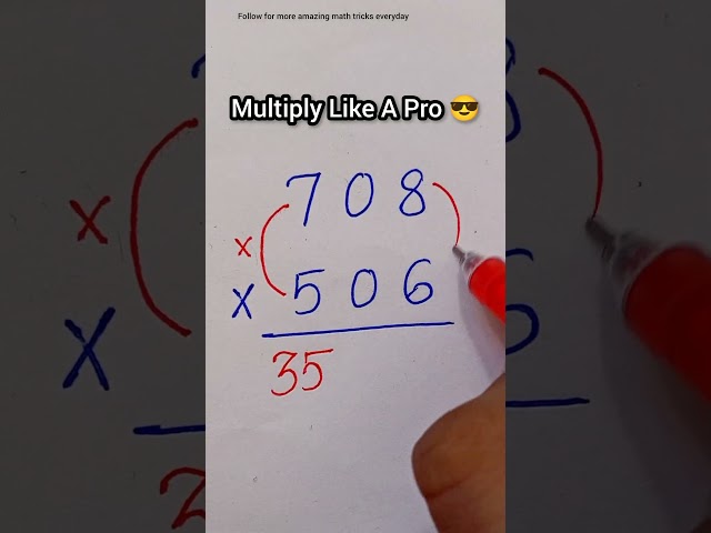 Multiplication Trick 😱 #shorts #maths #mathstricks