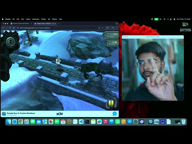 No Keyboard, No Mouse 😱 Play Games with Your FINGER | AI Magic with Python! #opencv