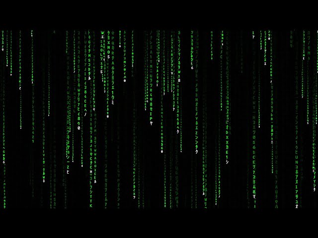 Matrix Code Rain Screensaver - Short Version 4K