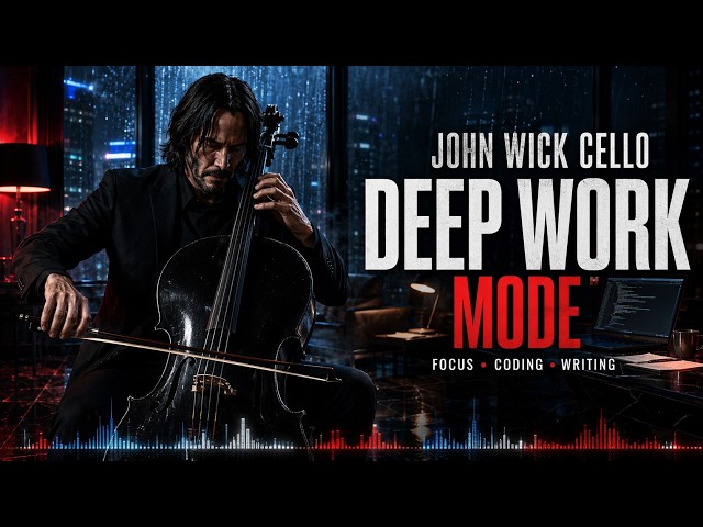 John Wick Cello for Deep Work | Dark Music for Focus, Coding & Night Work
