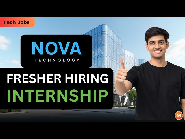 Nova Hiring Freshers🔥 Data Analytics & Development Internship 2026