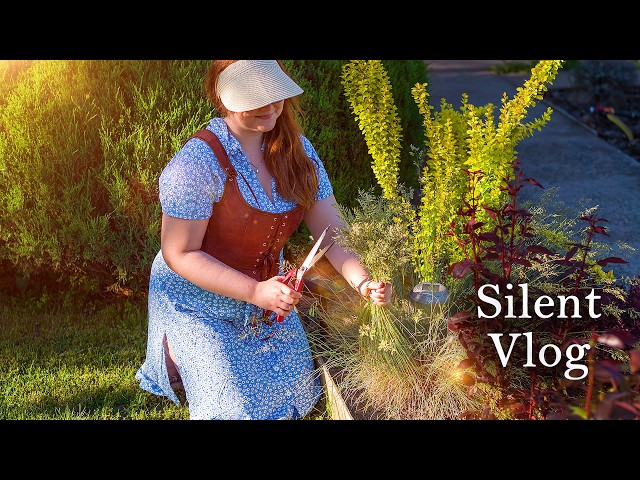 Peaceful Day in the Garden: Making Rose Jam & Strawberry Care | Slow Living