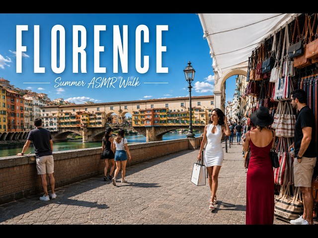 The Most Beautiful Summer Day in Florence 🇮🇹 POV Tour ASMR ☀️ FIRENZE