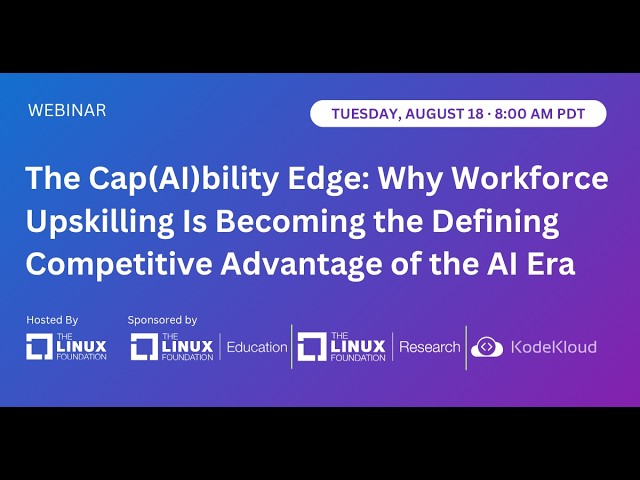 LF Live Webinar: The Cap(AI)bility Edge