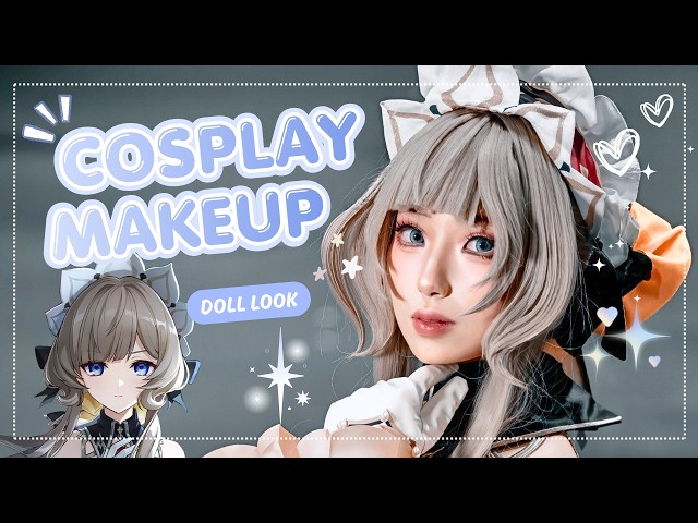 Sandrone Cosplay Makeup⚙️🪆Easy Doll-Look Tutorial💄Cosplay Diary DAY 15