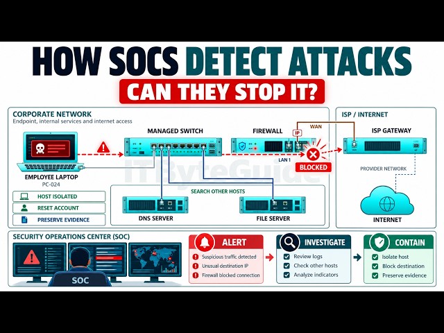 How 😱 Security Operations Centers Detect a Cyber Attack 💀| SOC & SIEM Explained