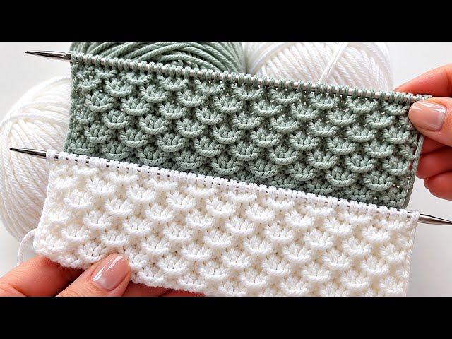 Wow! *＊✿❀❀✿＊* The Easiest and Fastest Knitting Stitch Ever! So Beautiful!