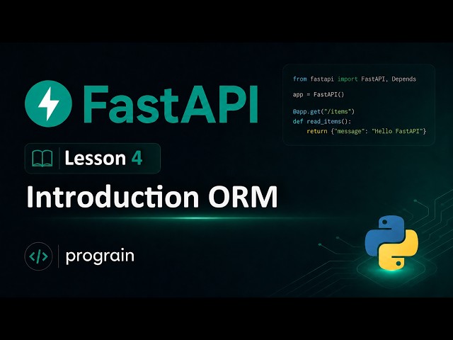 آموزش Python fastapi - قسمت 4 - Connecting FastAPI to PostgreSQL with SQLAlchemy ORM