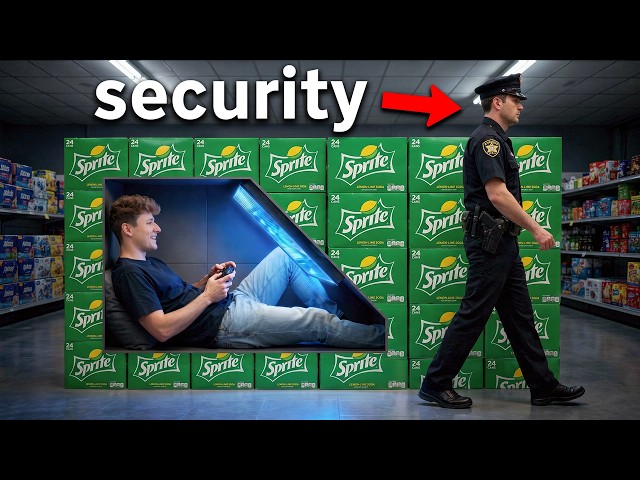 I Built a SECRET Gaming Room in a Grocery Store!