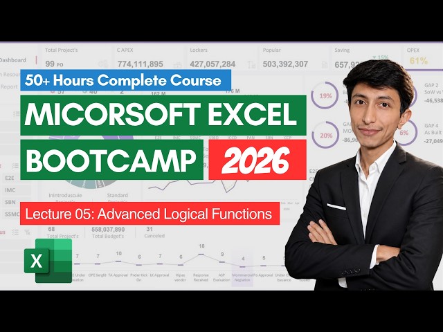 MS Excel Complete Course (L05) - Advanced Logical Functions in Excel