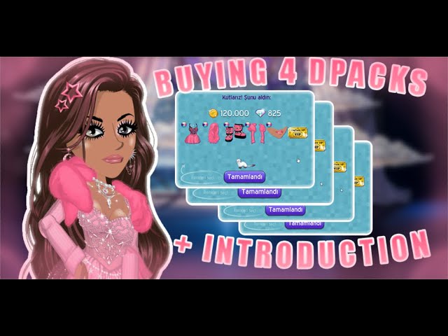 BUYING 4 DIAMOND PACKS + INTRODUCTION! | MovieStarPlanet