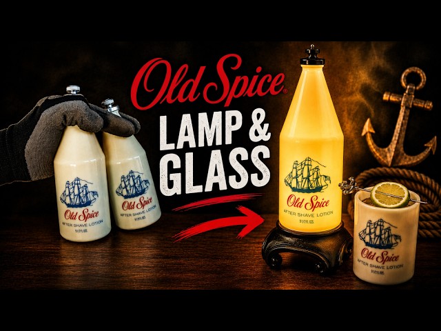 I Turned Vintage Old Spice Bottles Into This