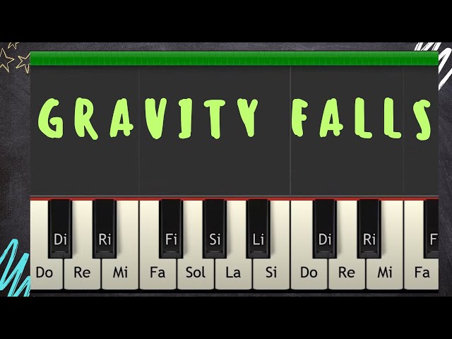 Gravity Falls Tutorial piano por profe Roberto
