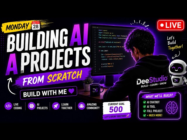 🔥 Monday Live Coding | Building Real AI Projects & Browser MCP 💜