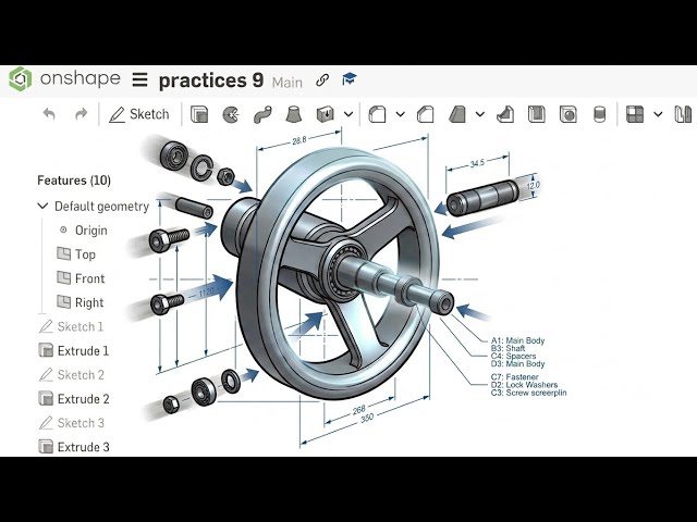 How to Design, Build & Animate ANY CAD Assembly (step by step)