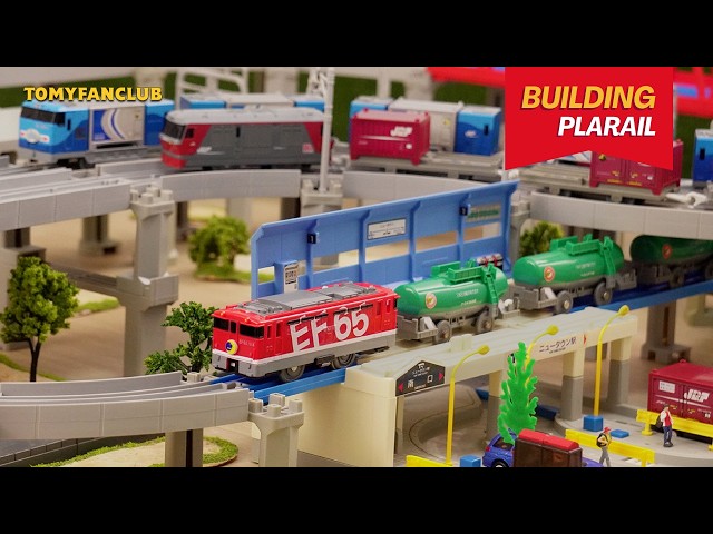 Plarail Train Layout Double Track Container Trains & Elevated Railway Station
