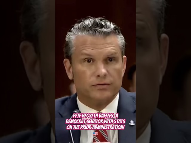 Pete Hegseth baffles a Democrat senator with stats on the prior administration! 🇺🇸